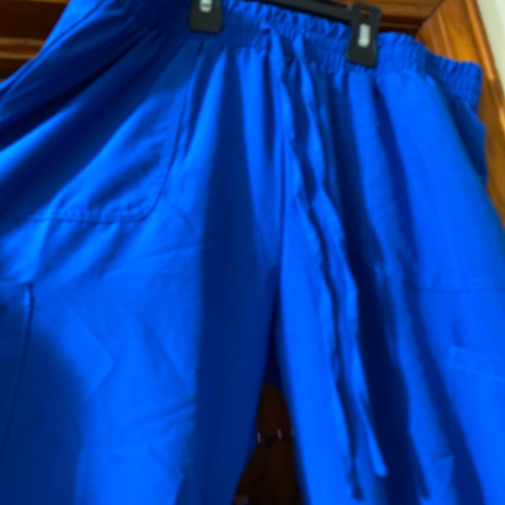 Vibrant Blue Joggers with Elastic Waistband